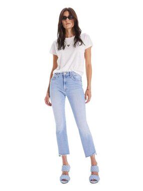 Mother Denim The Insider Crop Step Fray Jean Limited Edition Size 27